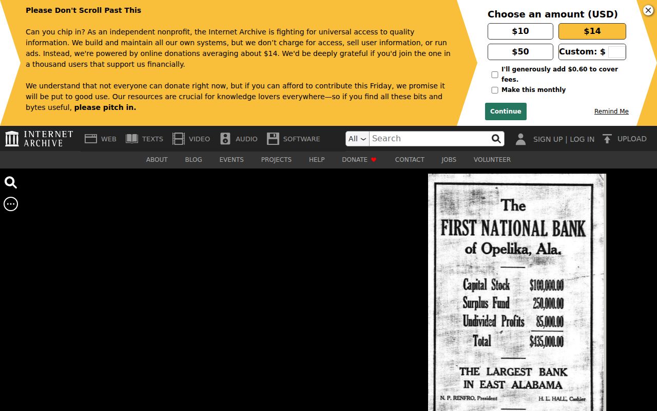 Opelika city directory 1923 Polk volume at Internet Archive