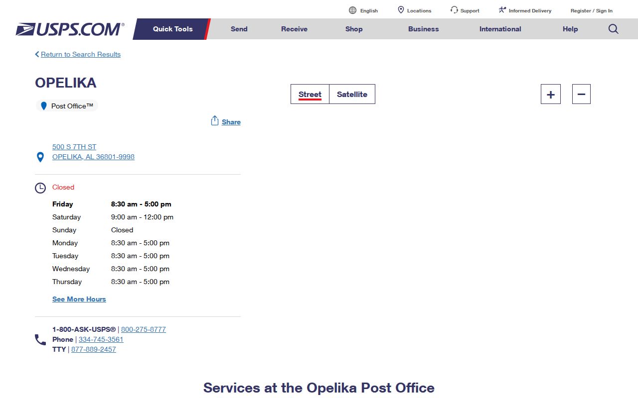 Opelika ZIP code directory source for the 36801 USPS post office